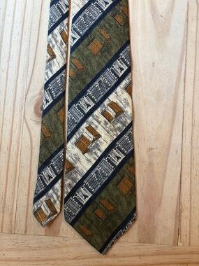 Vintage Structure Silk Necktie
